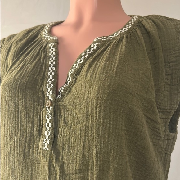 Madewell Women’s Embroidered Lightestspun Cover Up Tunic 100%Cotton Size  XSmall - Picture 4 of 14